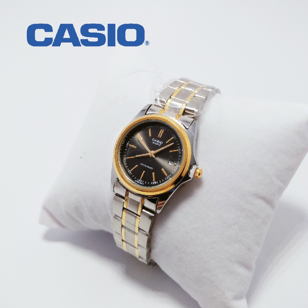 Casio two tone discount watch