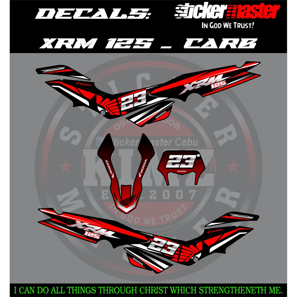 Xrm shop decals design