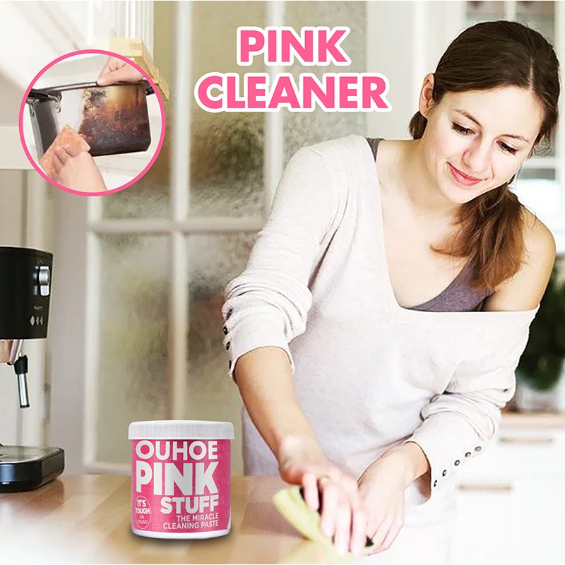 The Pink Stuff - Miracle Cleaning Paste Restore A Clean Place Greasy Dirt  Cleaning Kitchen Powerful and Fast Cleaning Universal Pink Bucket