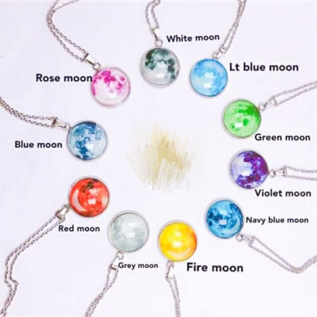 Glow in the sale dark moon necklace