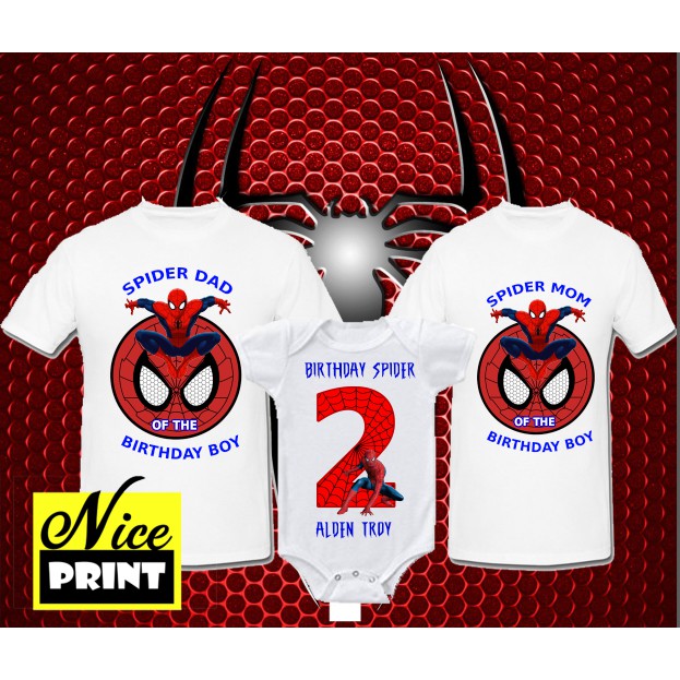 family spiderman shirts