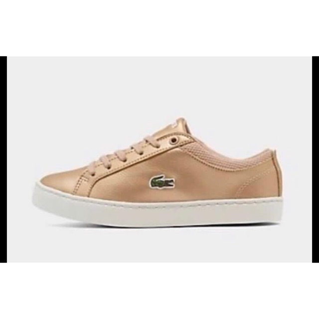 Gold deals lacoste shoes