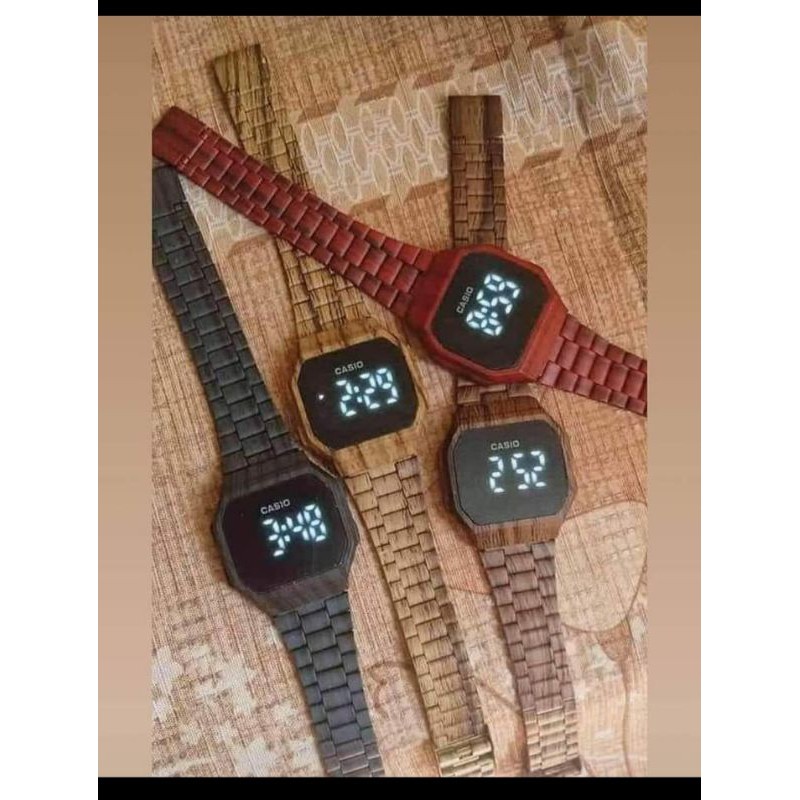 Casio best sale wooden watch