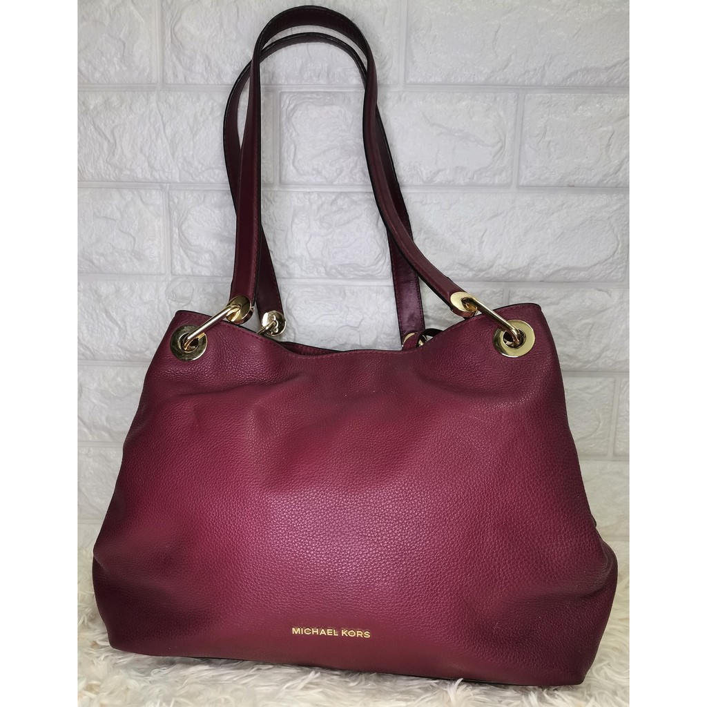 Mk maroon outlet bag