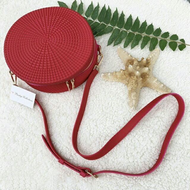 Jelly rattan round online bag