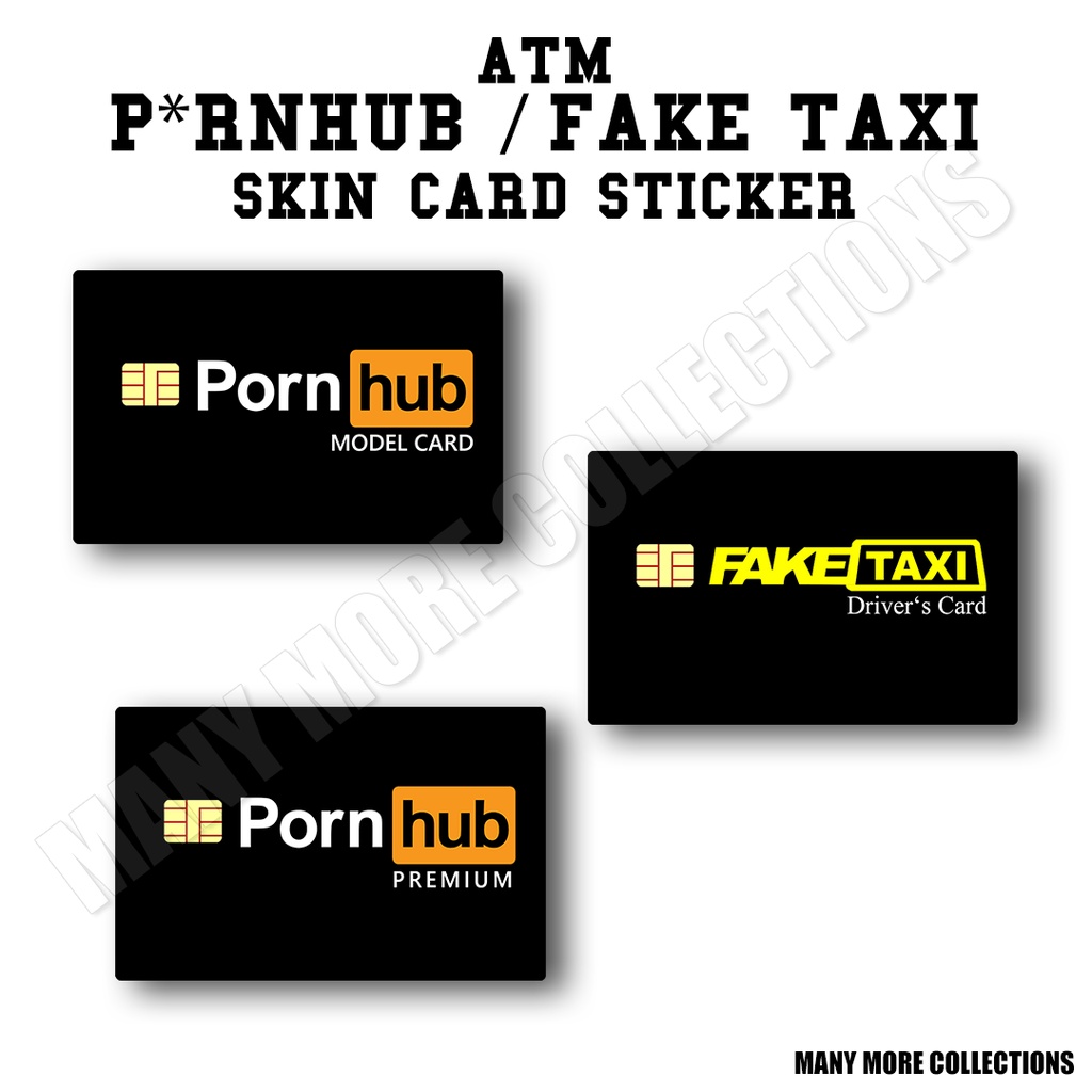 Pornhub Fake Taxi ATM DEBIT BANK Card Skins Stickers | Shopee Philippines