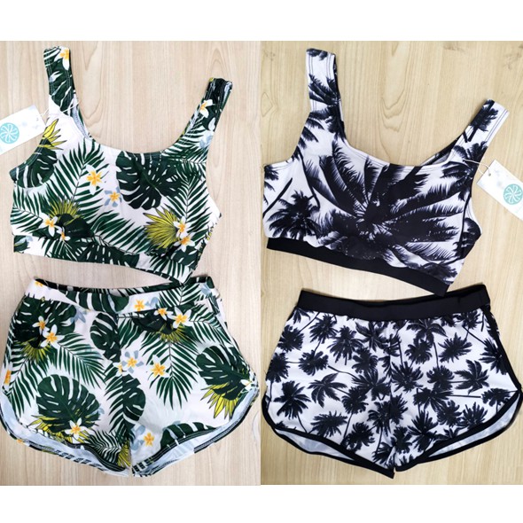 Two piece hot sale swimsuit shopee