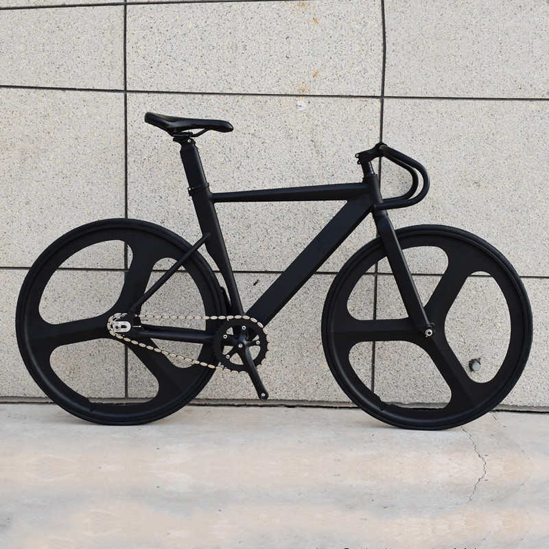 Fixed Gear Bike 700C Muscular Aluminum Alloy Frame 48cm 52cm 56cm Track Bicycle With Double 3 Spoke