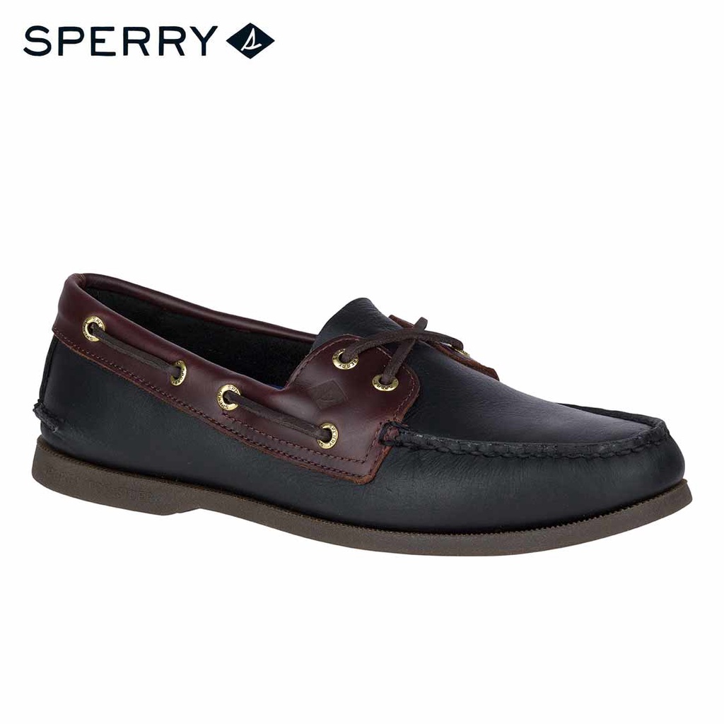 Sperry slip on store black