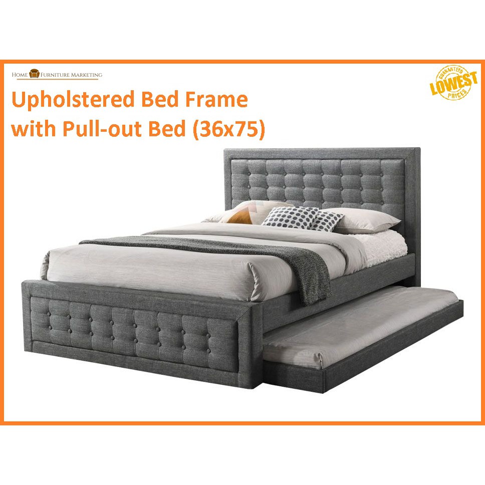 Full bed frame with on sale pull out bed