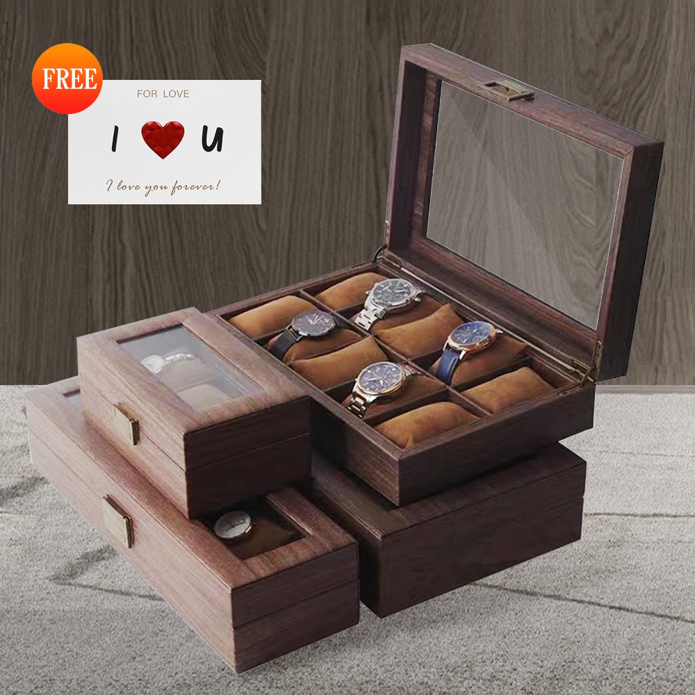 Wooden watch storage on sale box