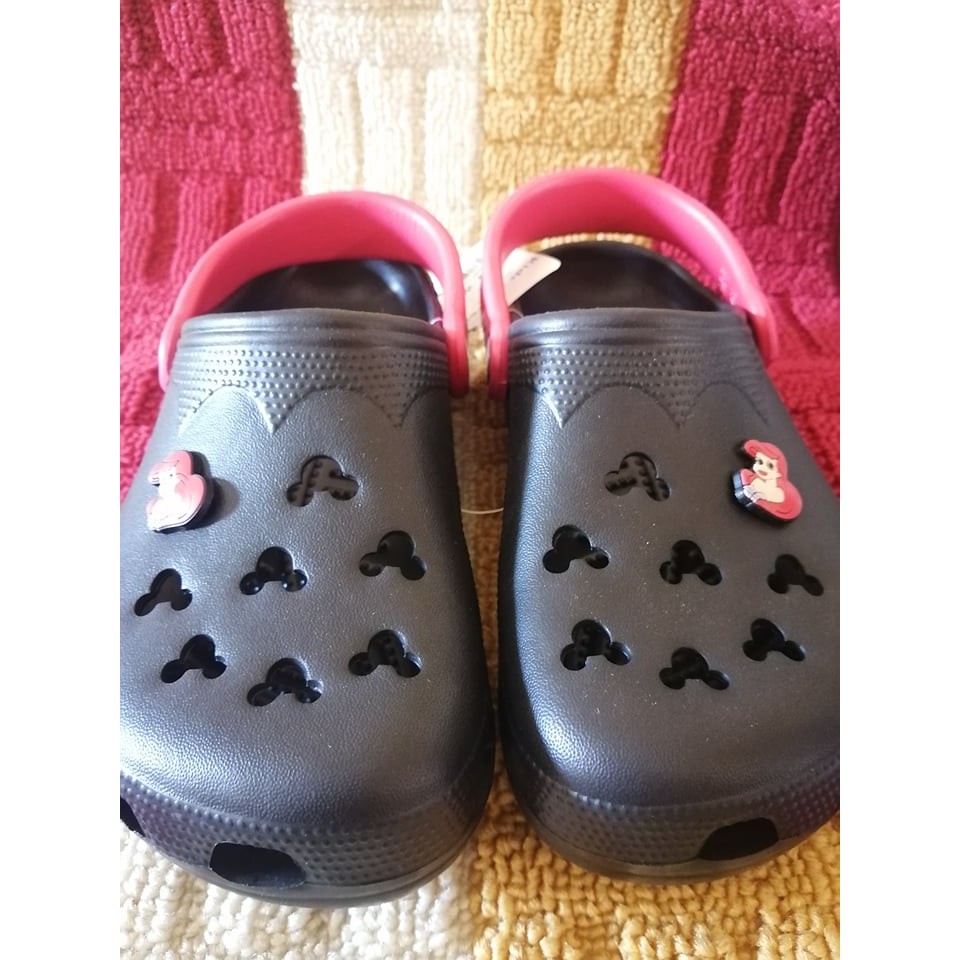 Black disney online crocs