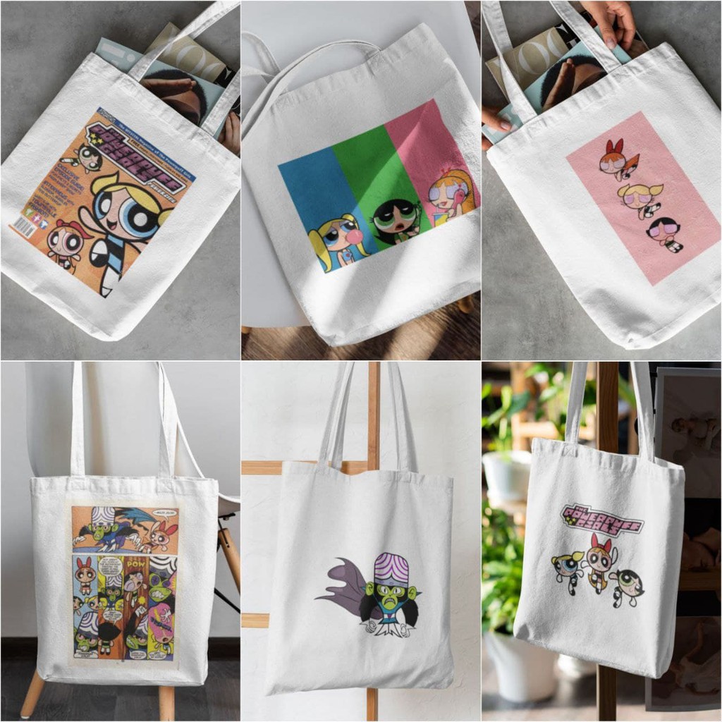 Printed canvas outlet tote