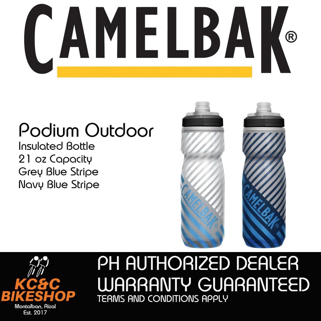 CamelBak Podium Chill Outdoor 21 oz Navy Stripe