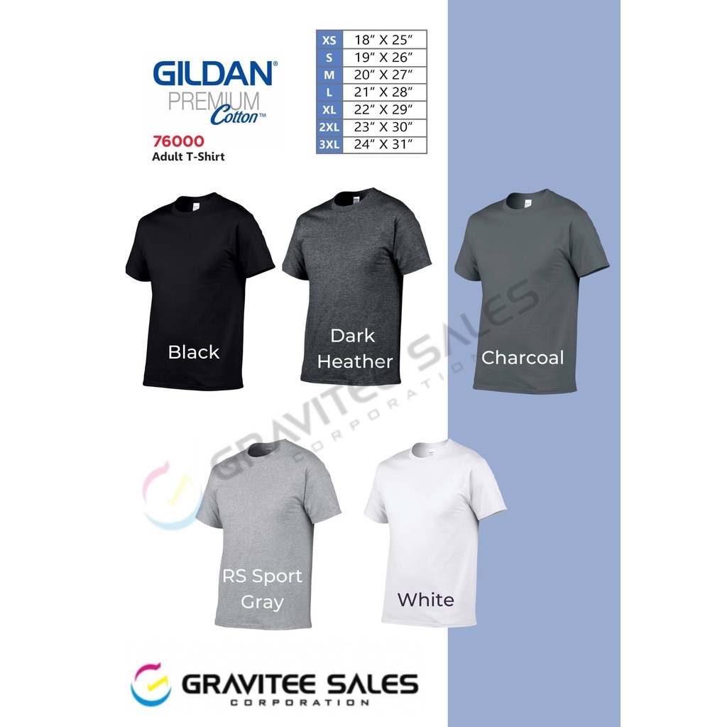 Gildan 76000 Premium Cotton Adult T-Shirt
