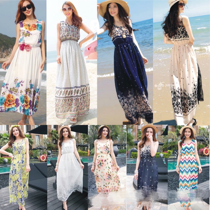 Bohemian best sale dress shopee