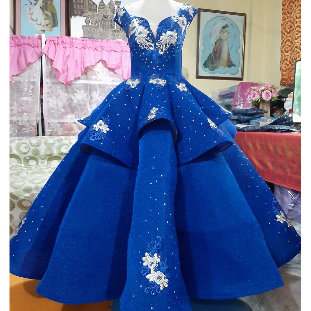 Gown for shop debut blue