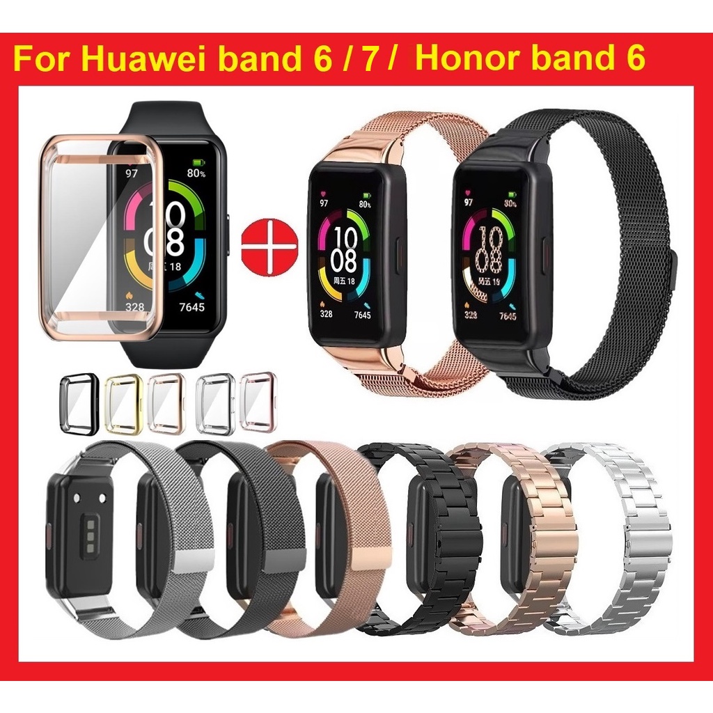 Silicone Strap for Huawei Band 7 Strap Accessories Smart Replacement  Watchband Wristband Correa Bracelet for Huawei Hornor Band 7 -Orange peel