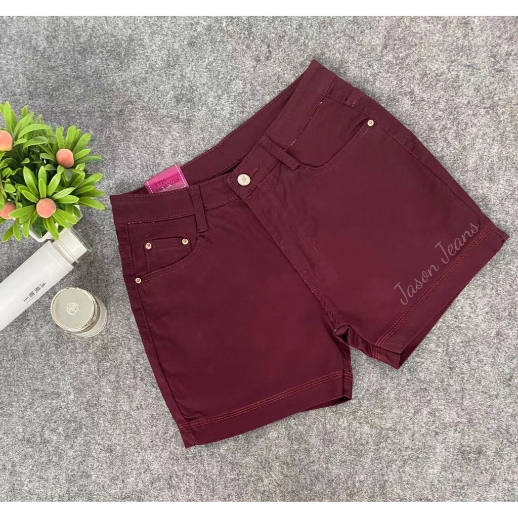 Maroon on sale jean shorts