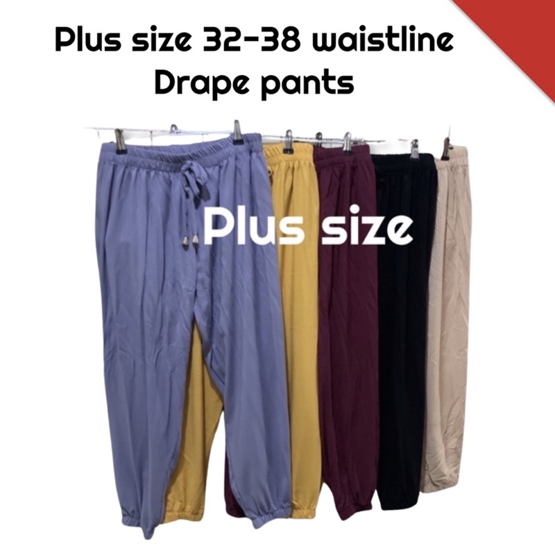 cotton plus drape pants 36-48 inches waistline