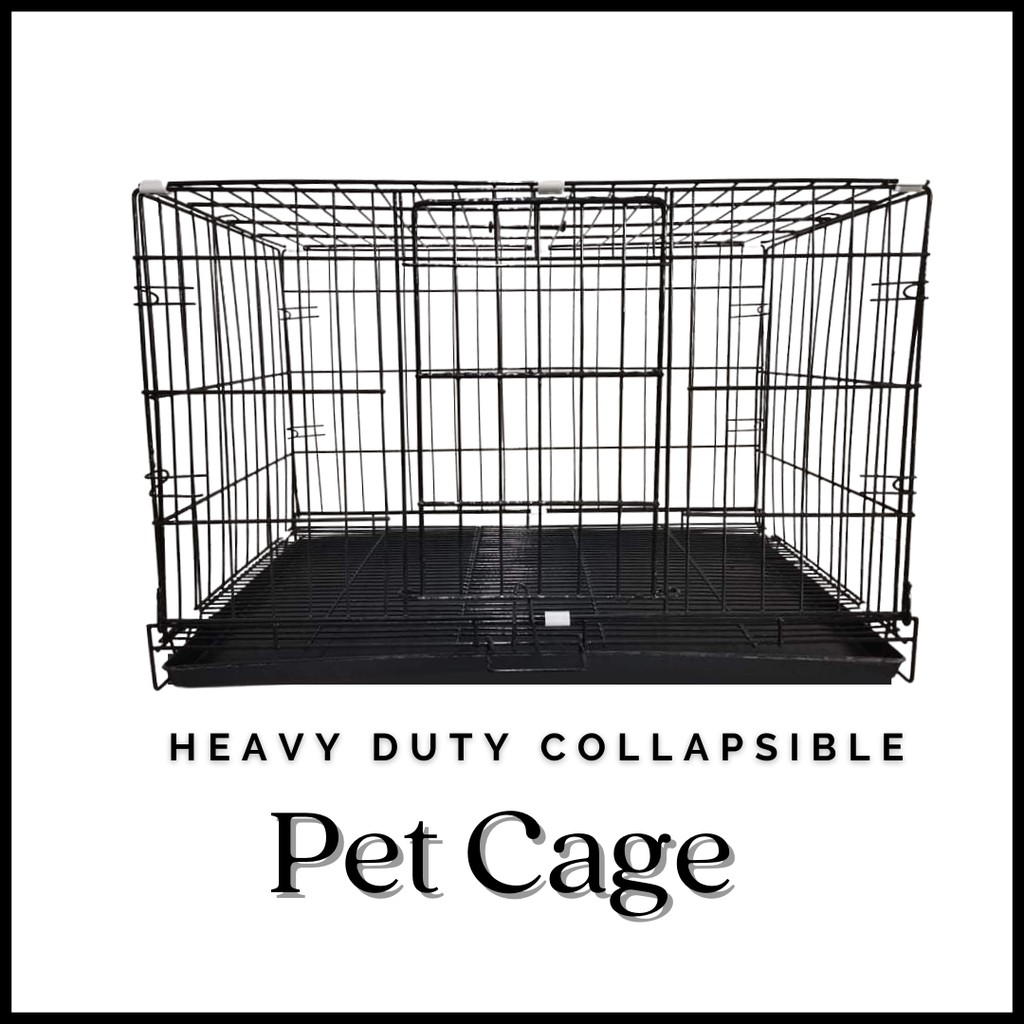 Heavy Duty Collapsible Pet Cage Foldable Dog Cage in size Medium Large XL XXL for Cat and Dog