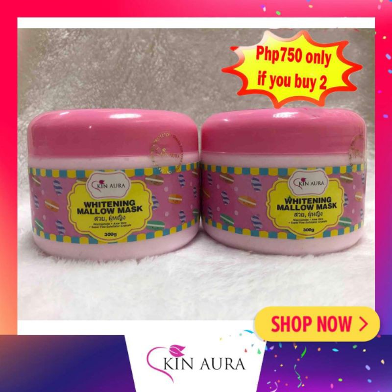 BUY1 TAKE1 Skin Aura Whitening Mallow Mask Shopee Philippines