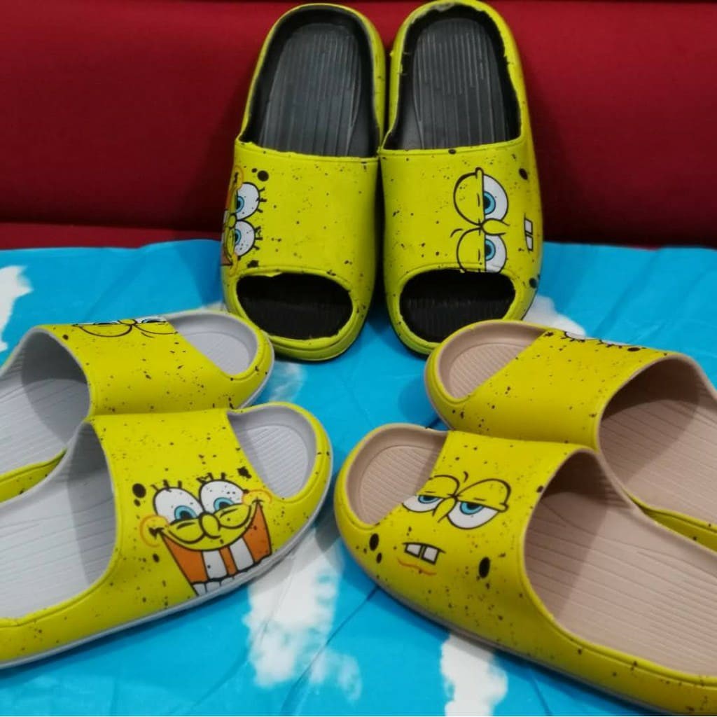 Yeezy best sale spongebob slides