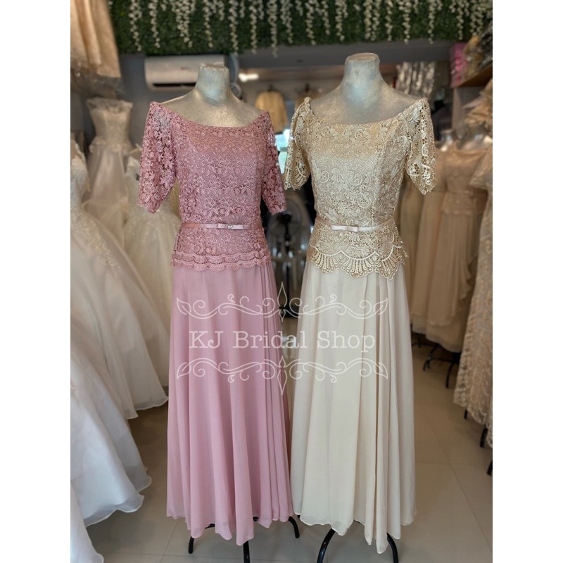 Simple ninang dress for on sale wedding