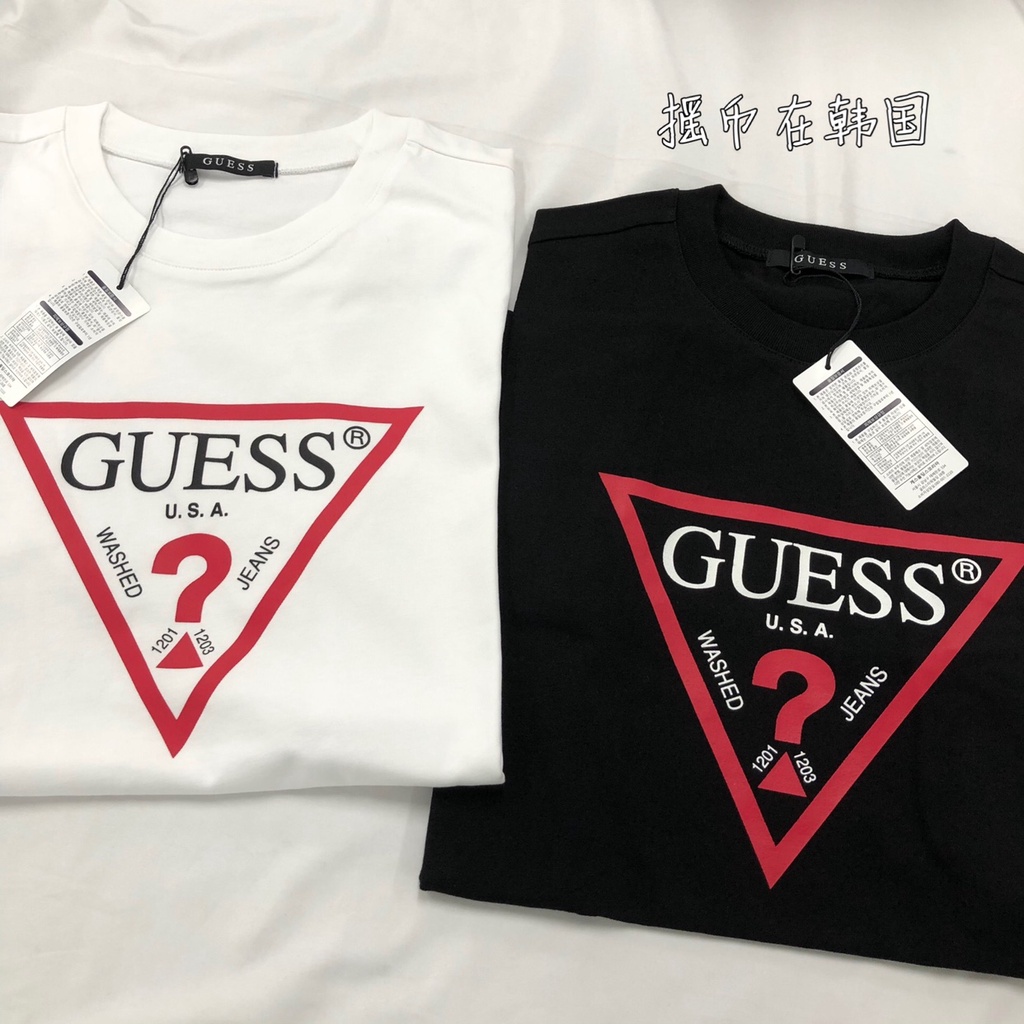 Guess t shirt korean on sale