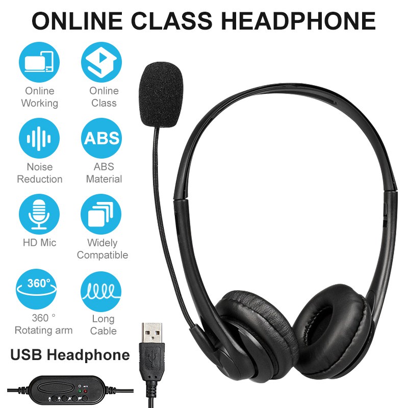 Usb type headphones with mic sales for pc