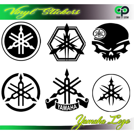 Yamaha Logo Selection 001 - Vinyl Sticker (For Laptop, Motorcycle, Car,  Etc.) Outdoor Decal