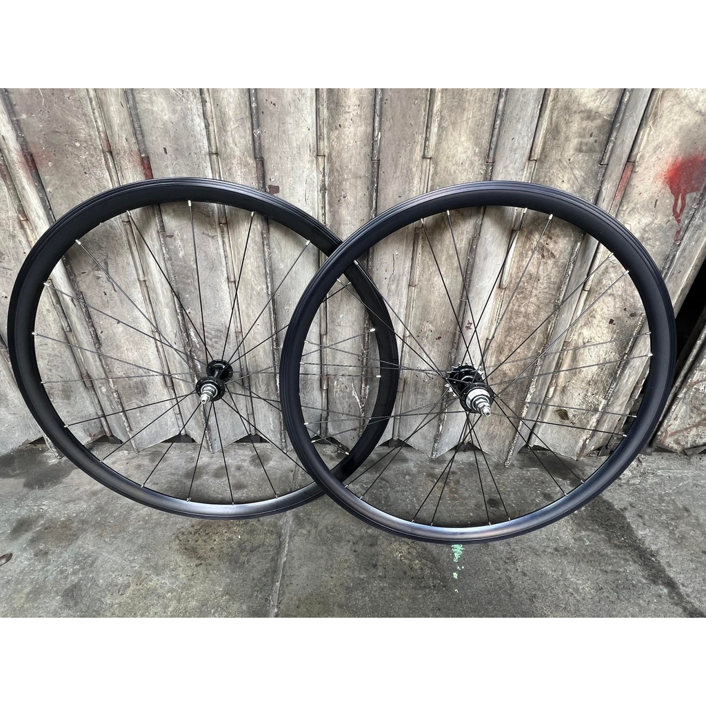 ARROW LOW FLANGE FIXIE RIMSET BLACK AND SILVER FIXED GEAR JRSPEED