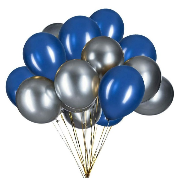 Blue and on sale silver balloons