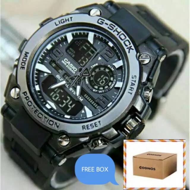 Sporty G Shock Water Resistant Men Watches GST 8600 Black Series