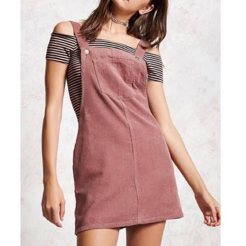 Forever 21 outlet pink overall dress