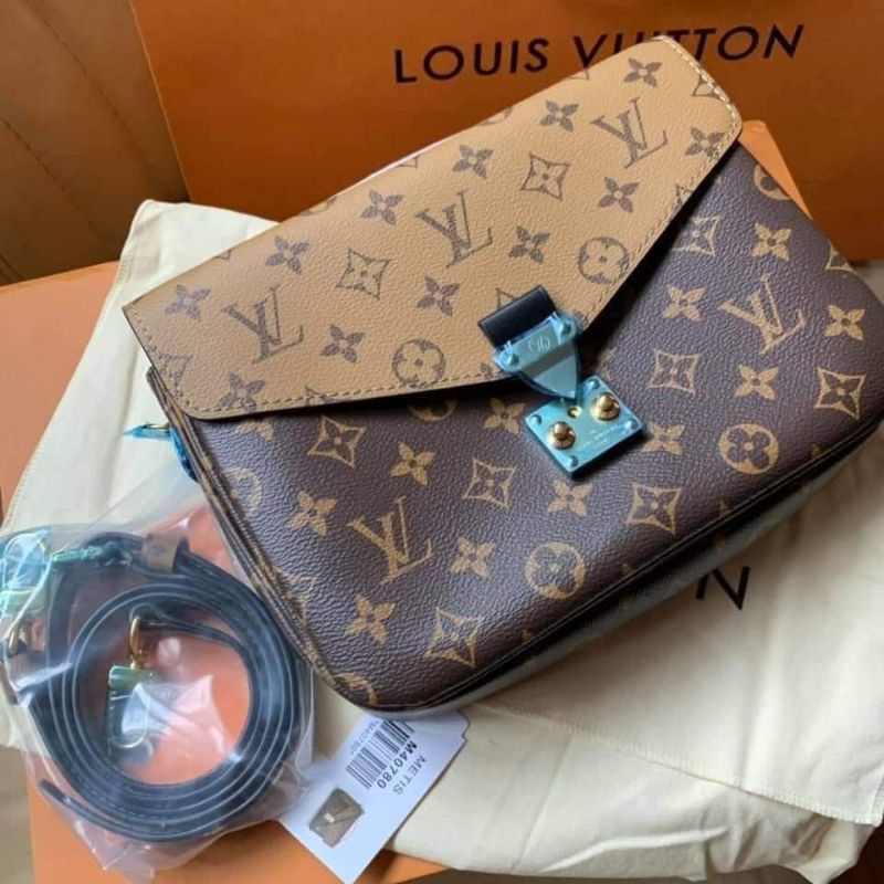 Louis Vuitton Pochette Metis Bag in Monogram Reverse Canvas