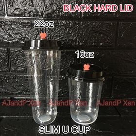 Plastic Slim Soft Cup only 22oz. (700ml) 50pcs. 90mm lid for Milk