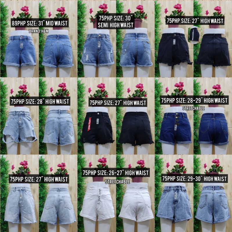 Types of best sale jean shorts