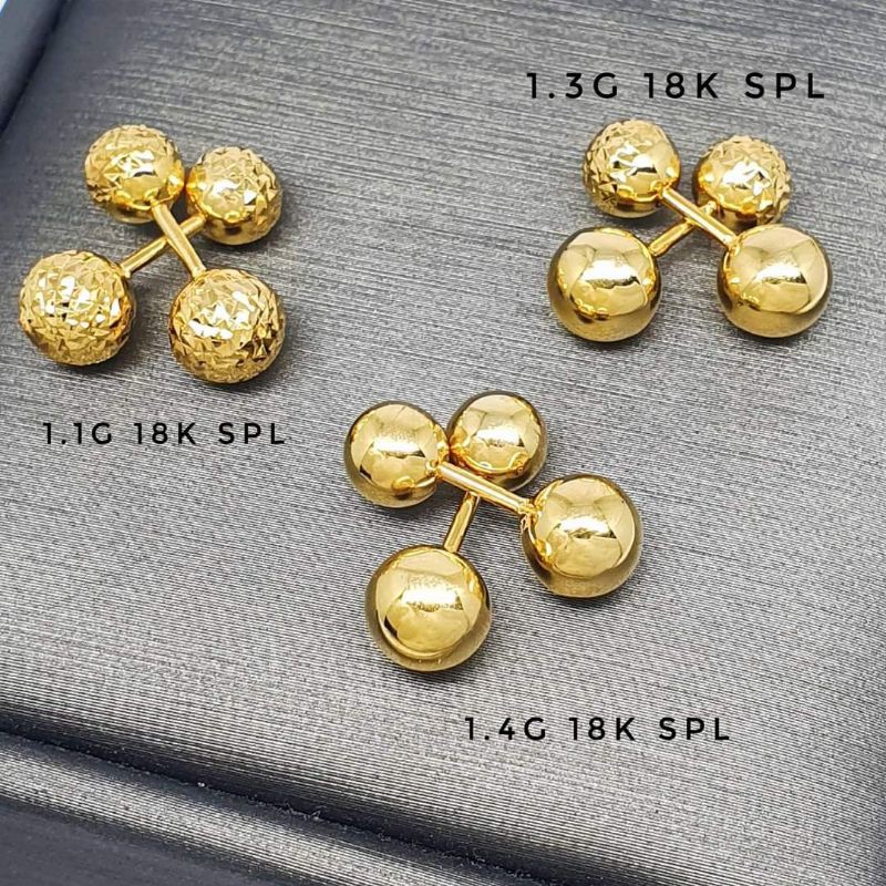 Stud earrings hot sale saudi gold