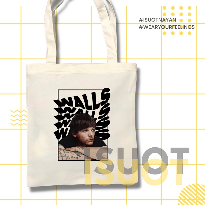 Louis Tomlinson Walls Tote Bags 