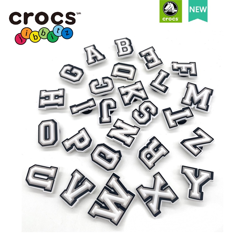 Crocs best sale accessories letters