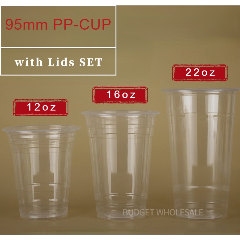 16 oz plastic cups deals with lids wholesale