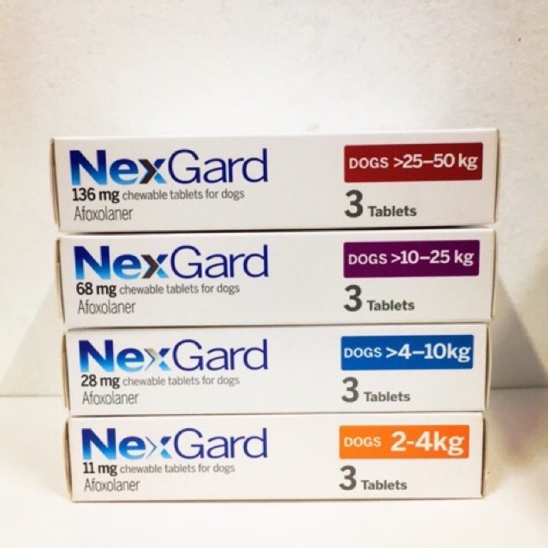 Nexgard weight clearance