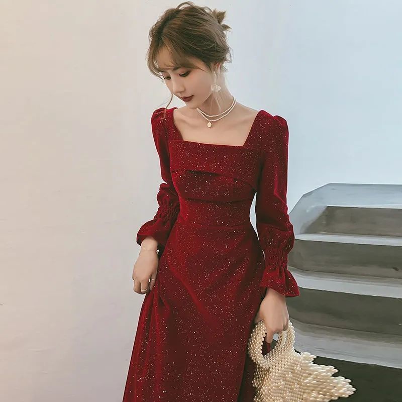 Long sleeve one hot sale piece dress