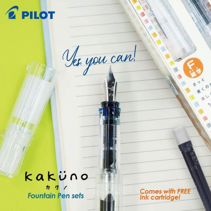 Pilot Kakuno Founatin pens in Fine and Medium Nib