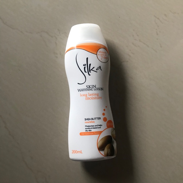 Silka Skin Whitening Lotion Shea Butter 200ml SPF 23 Shopee