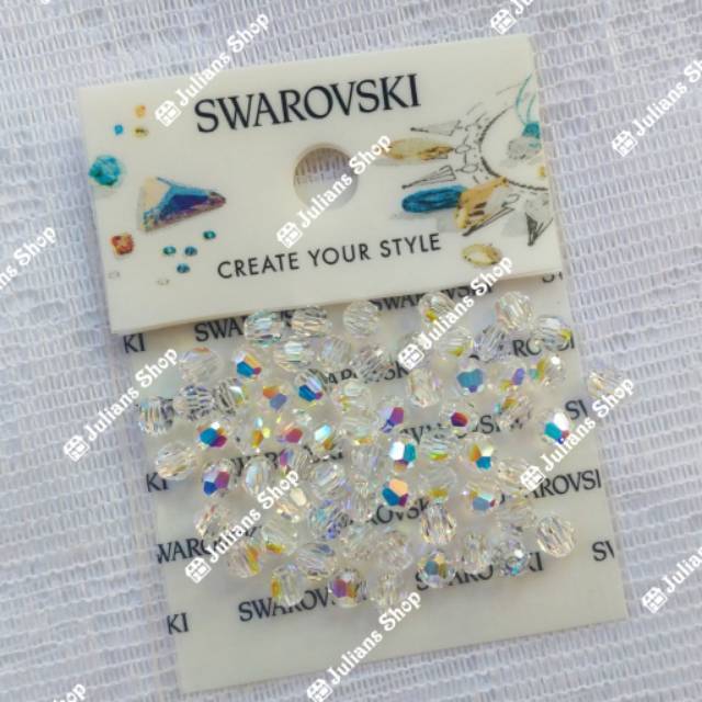 1 Item] Swarovski Crystal 4mm Beads 5000 Crystal AB