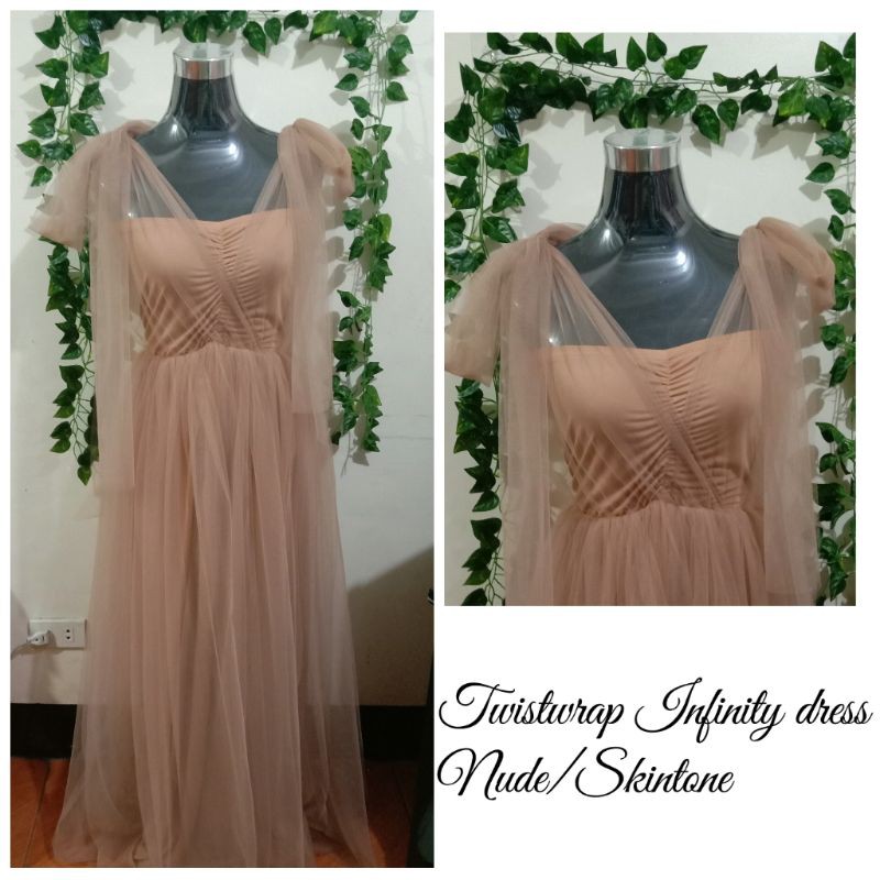 Twiswrap infinity dress with tulle | Shopee Philippines