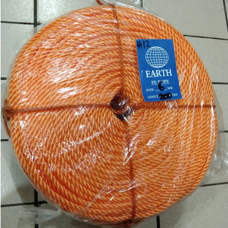 Nylon Rope no.12 6mm 200meters per roll good for chicken/pig and ties