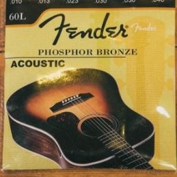 Fender Acoustic Guitar Strings 60L Phosphor Bronze Light Ball End